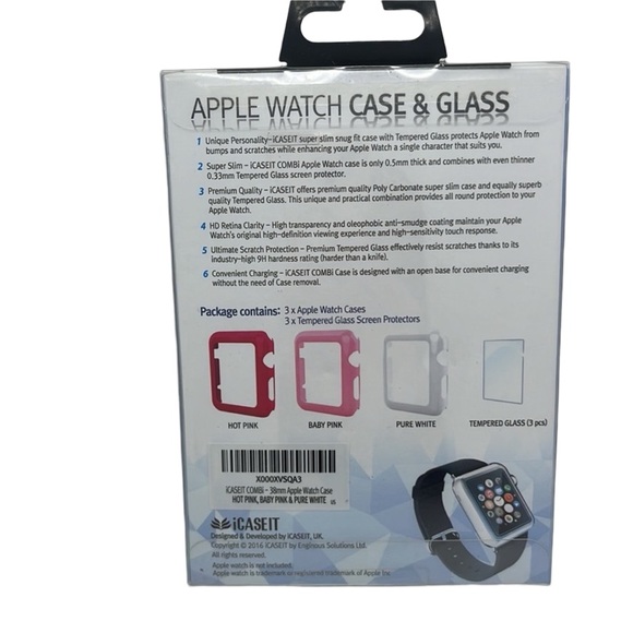 Apple Watch Protection Bundle: 3x Cases & Tempered Glass Screen Protectors - Picture 6 of 6